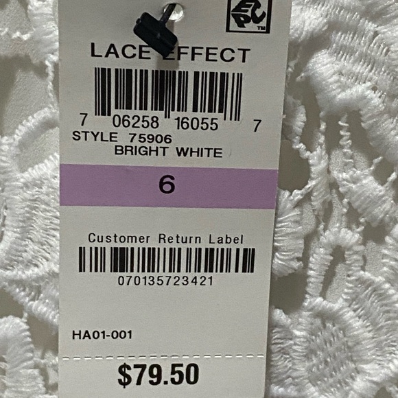 NWT Alfani Sleeveless Lace Tunic Tank Too Size 6 - Picture 10 of 10